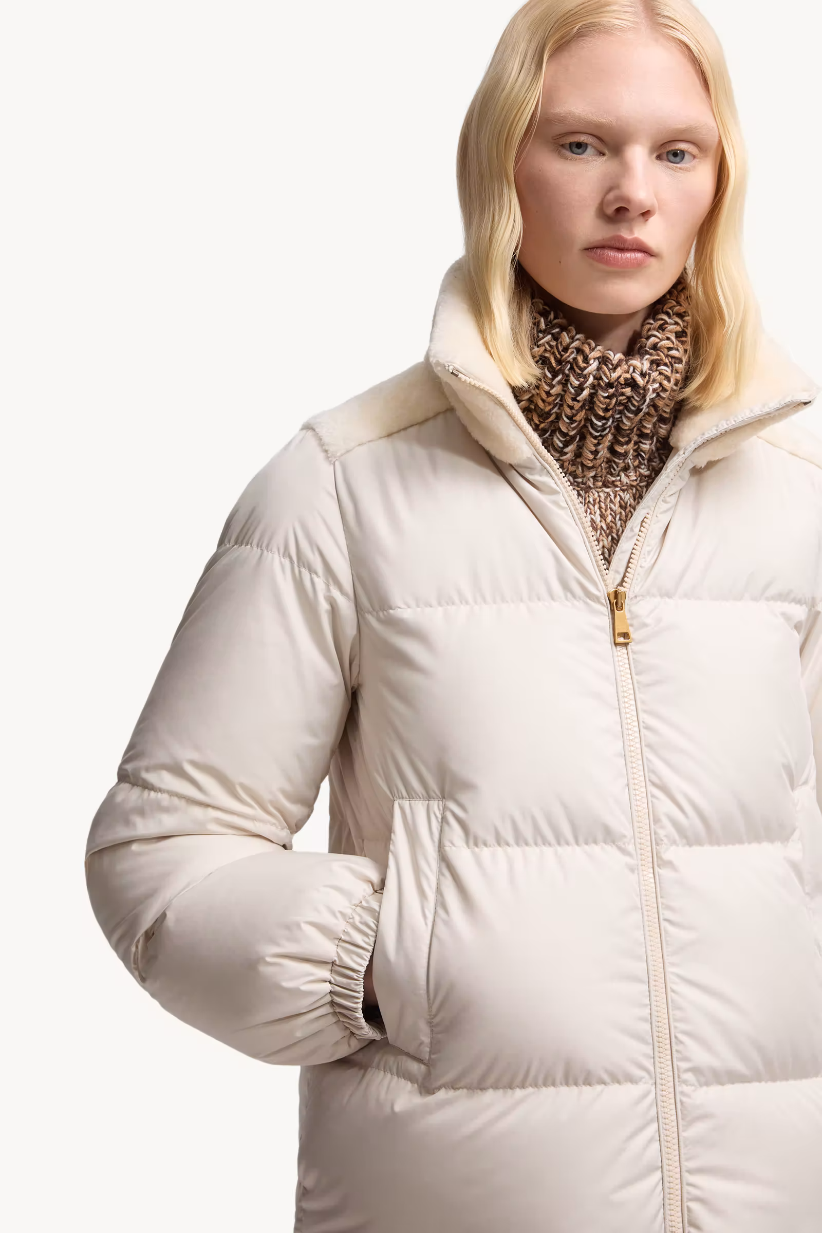 Esnaie Teddy-Trimmed Short Down Jaket