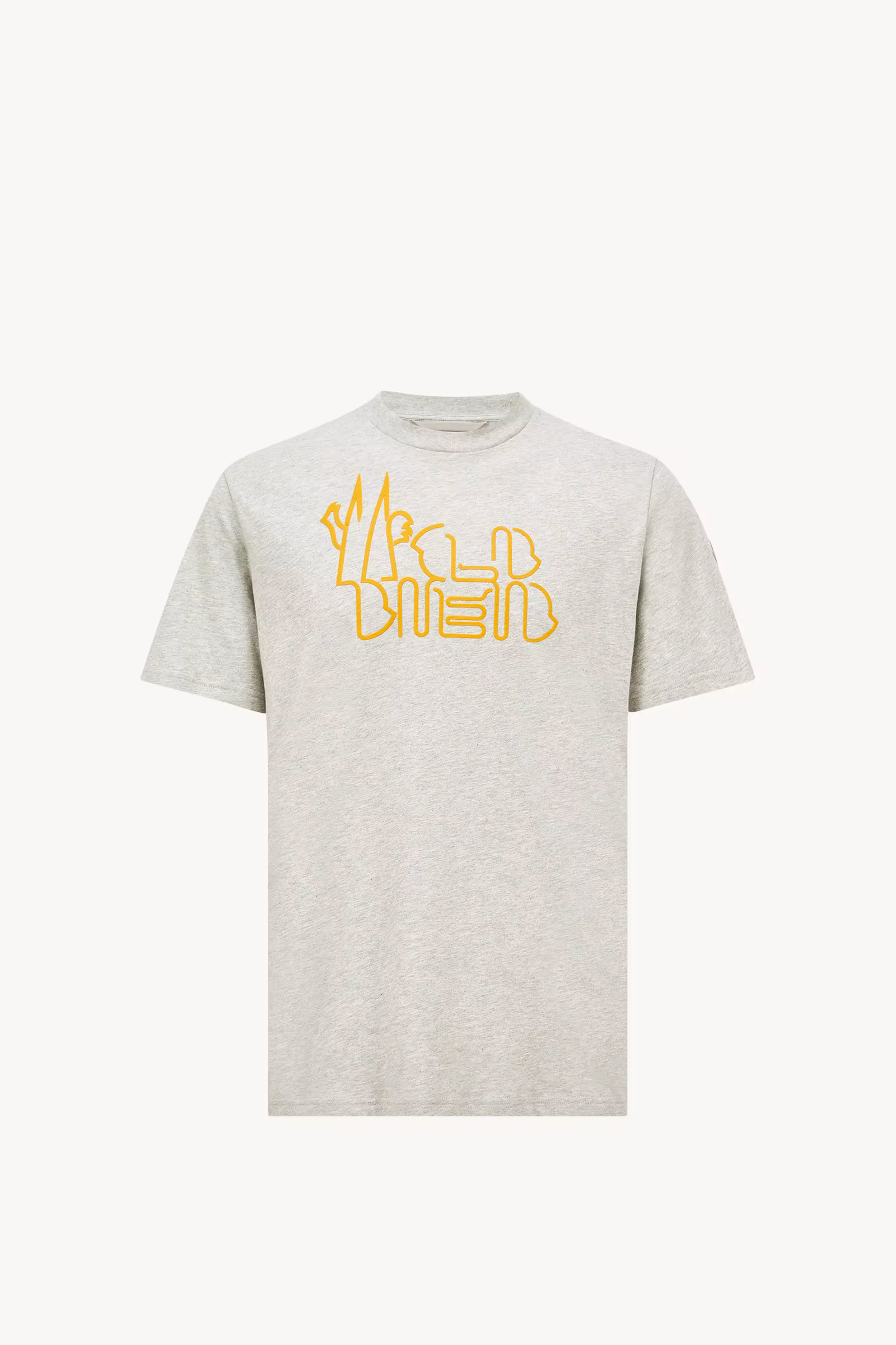 Curved Logo Cotton T-Shirt