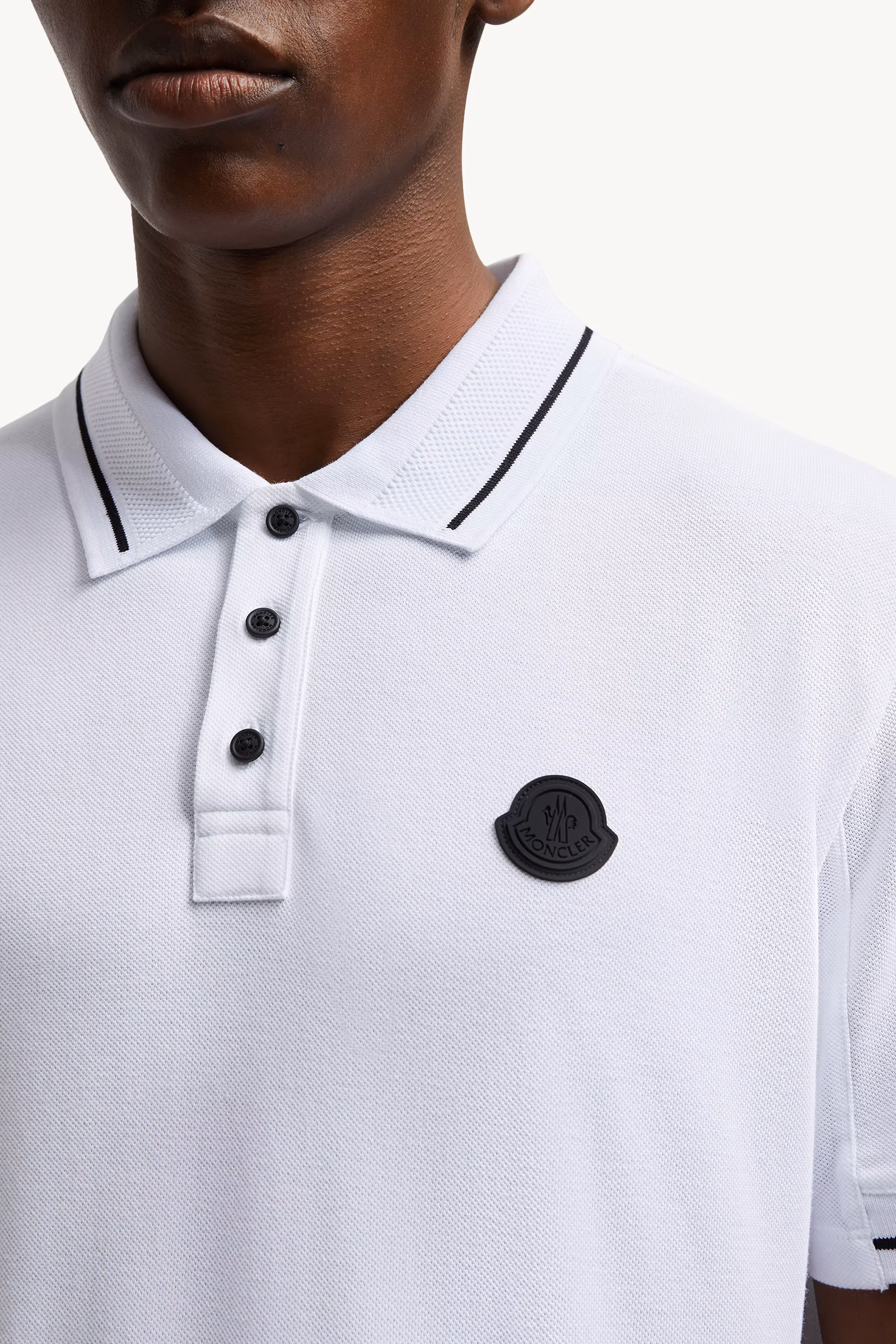 Logo Patch Cotton Polo Shirt