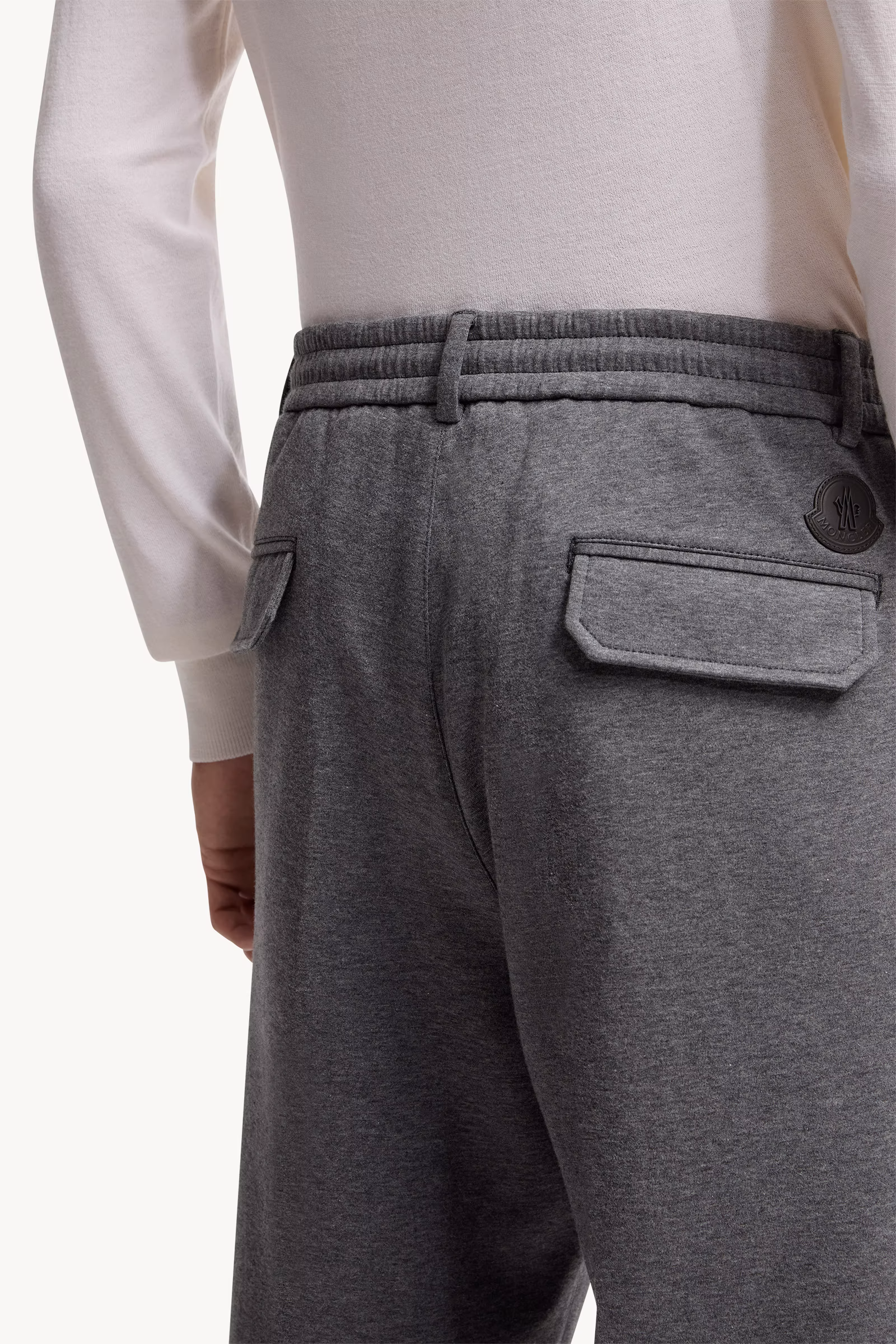 Cotton Blend Tailored Pants