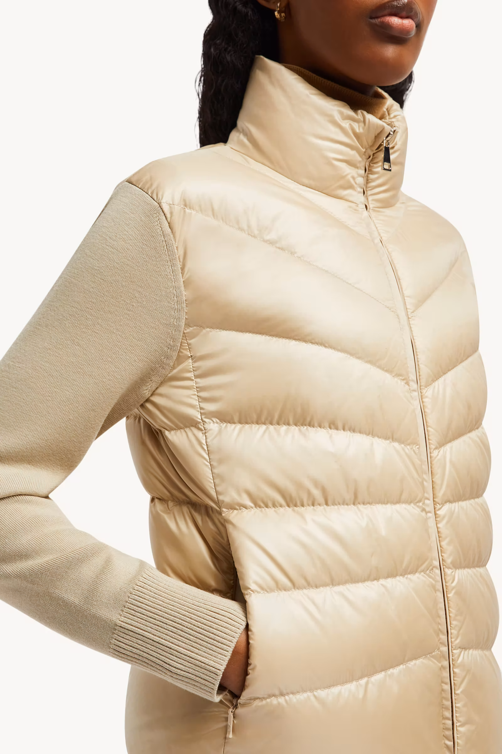 Padded Wool Cardigan