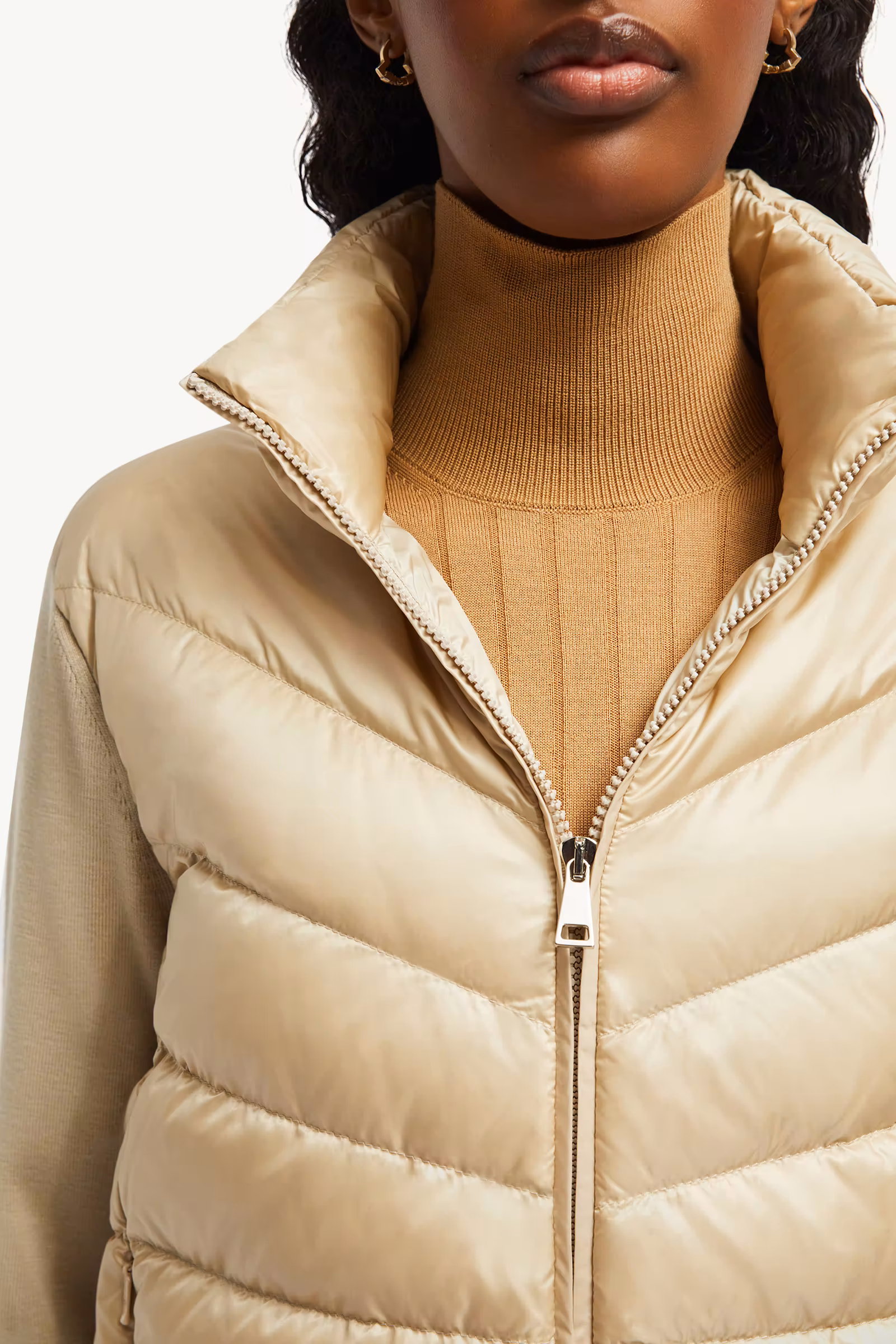 Padded Wool Cardigan
