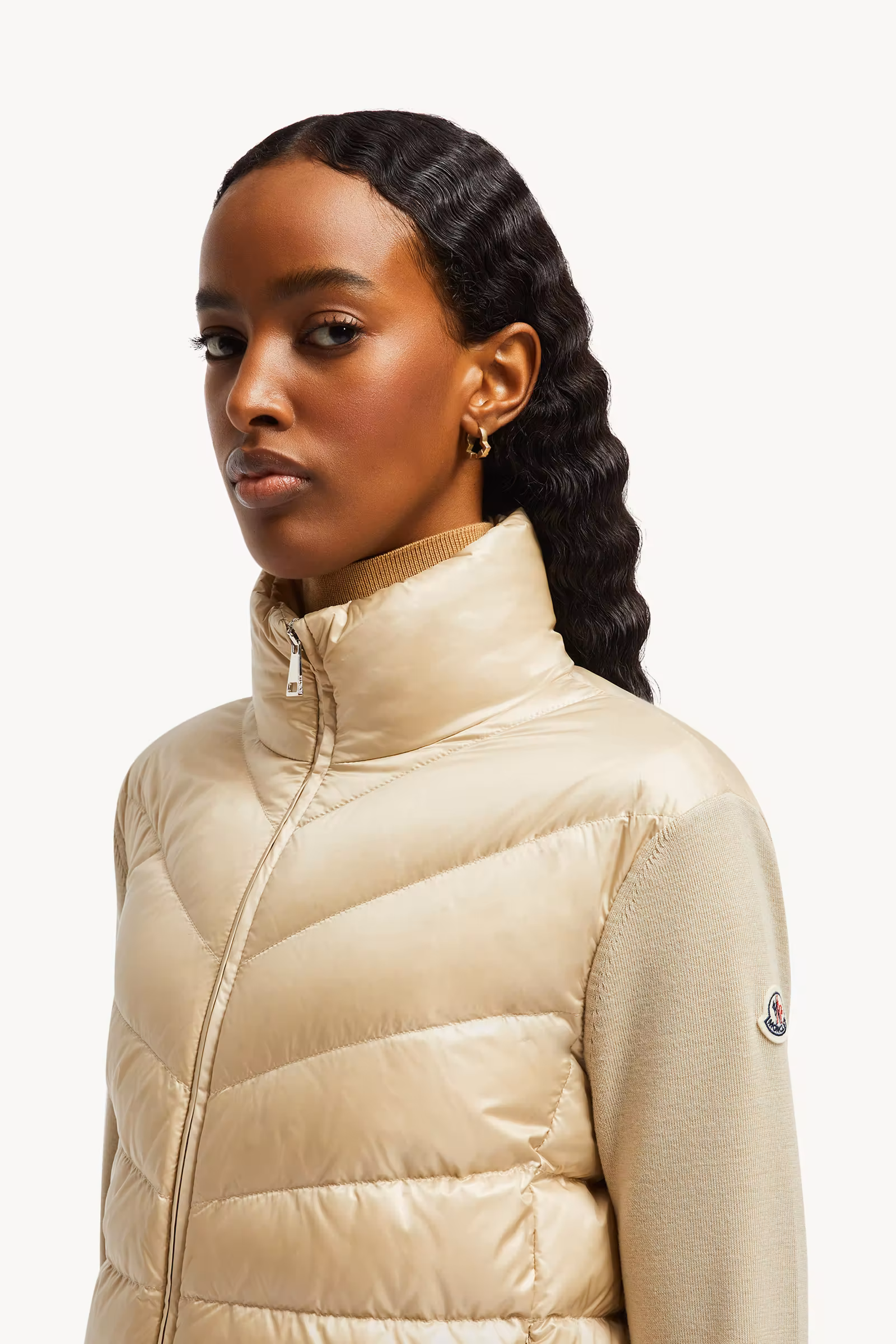 Padded Wool Cardigan