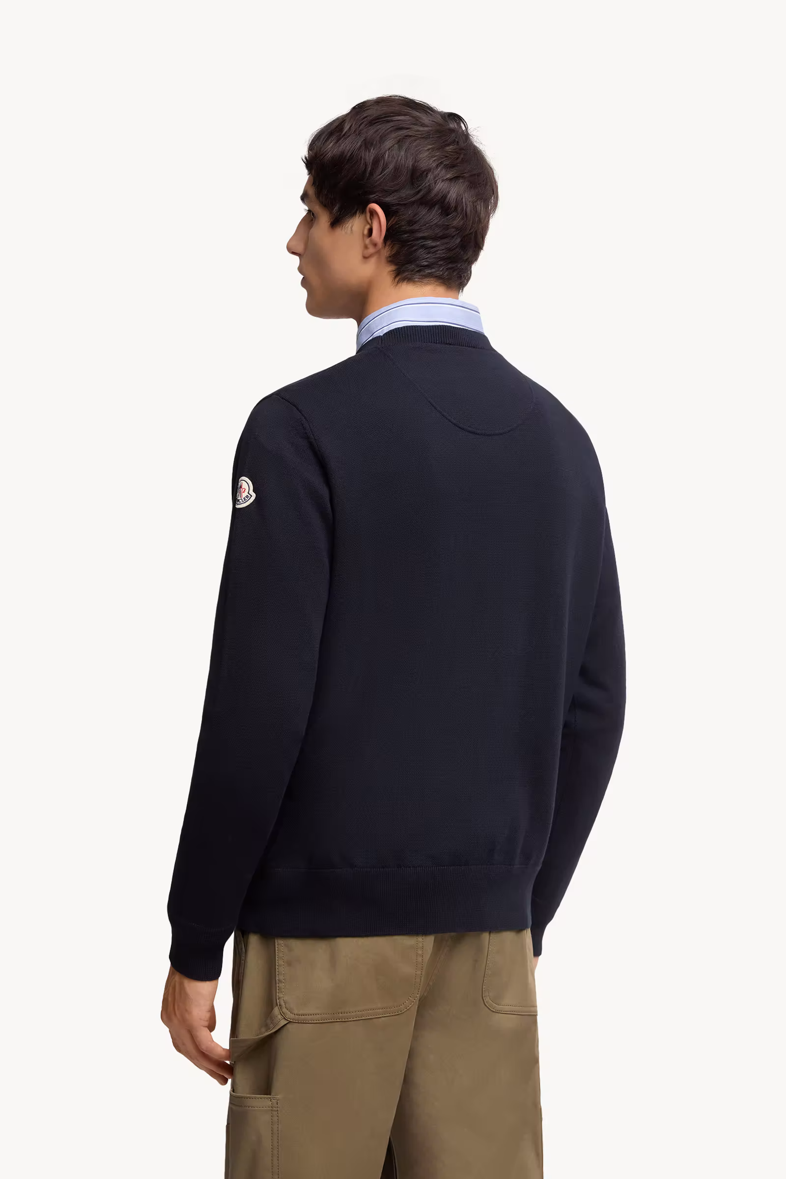 Embroidered Monogram Cotton Sweater