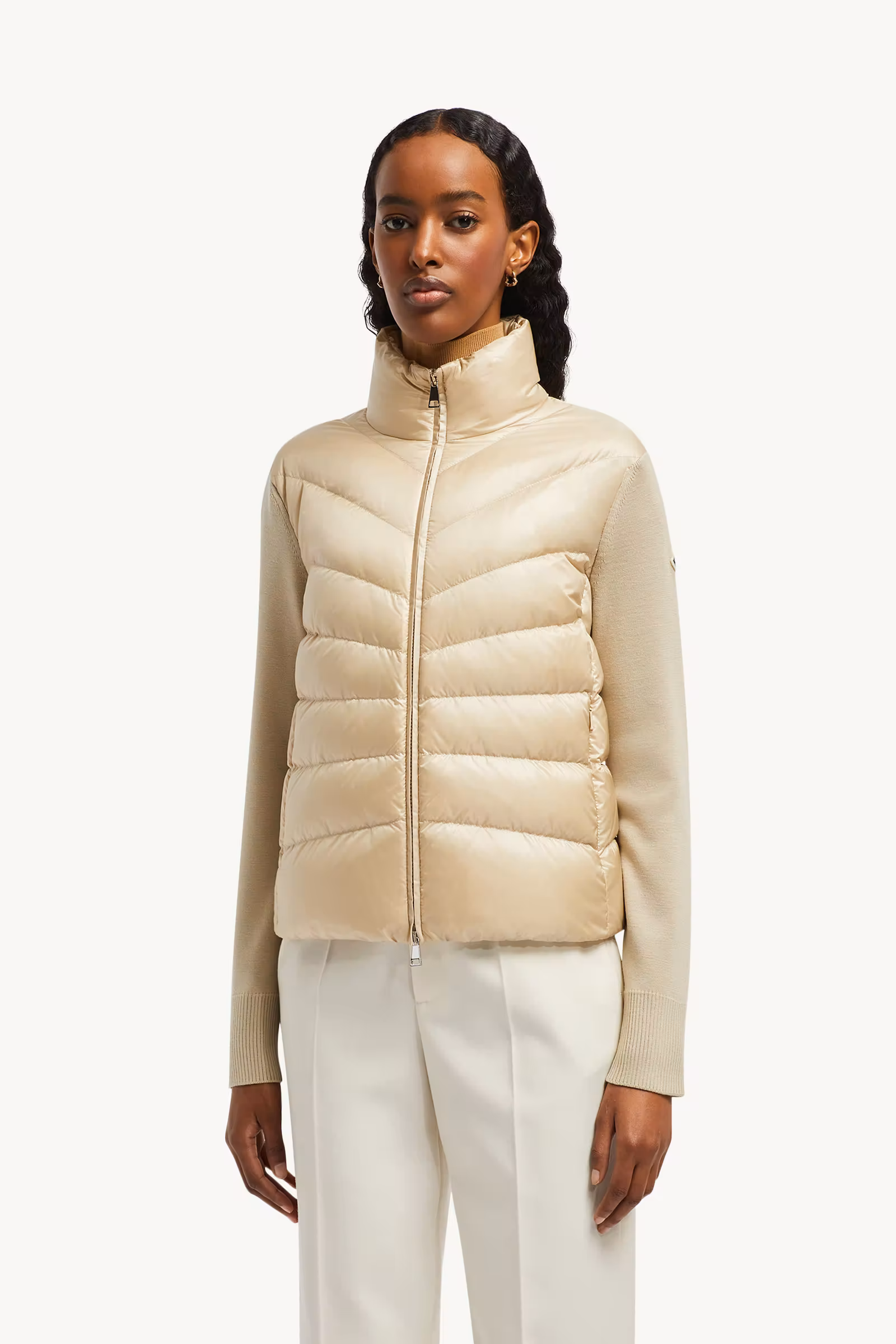 Padded Wool Cardigan