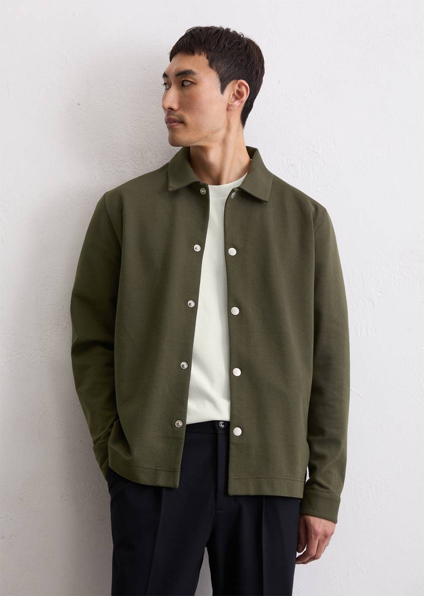 Sweat overshirt regular made from an organic cotton blend