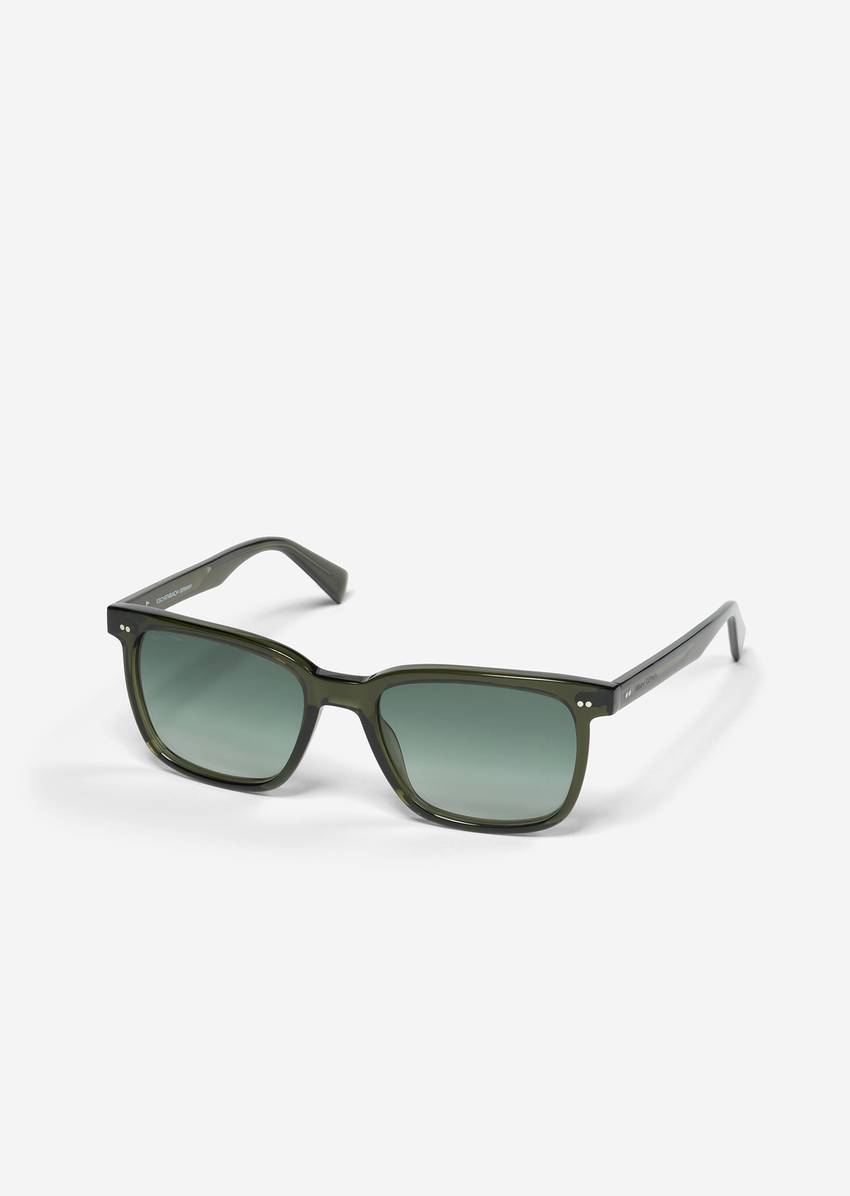 Men's sunglasses made from organic acetate
