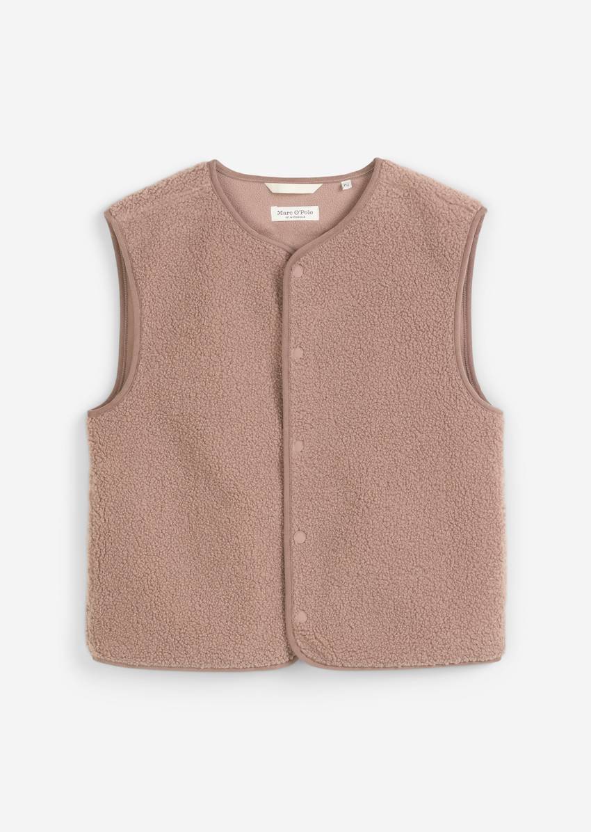TEENS-GIRLS teddy vest with soft fleece inside