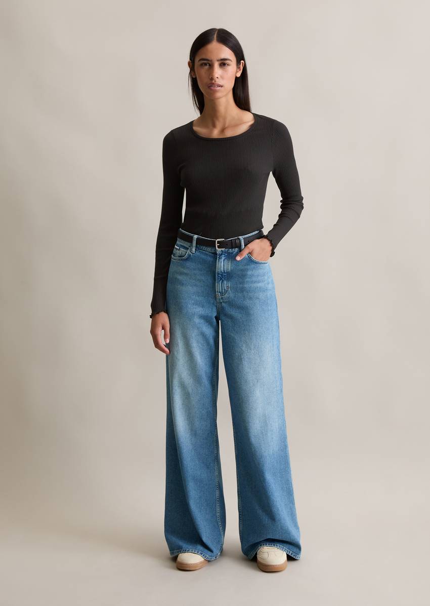 DfC longsleeve slim made from organic cotton stretch