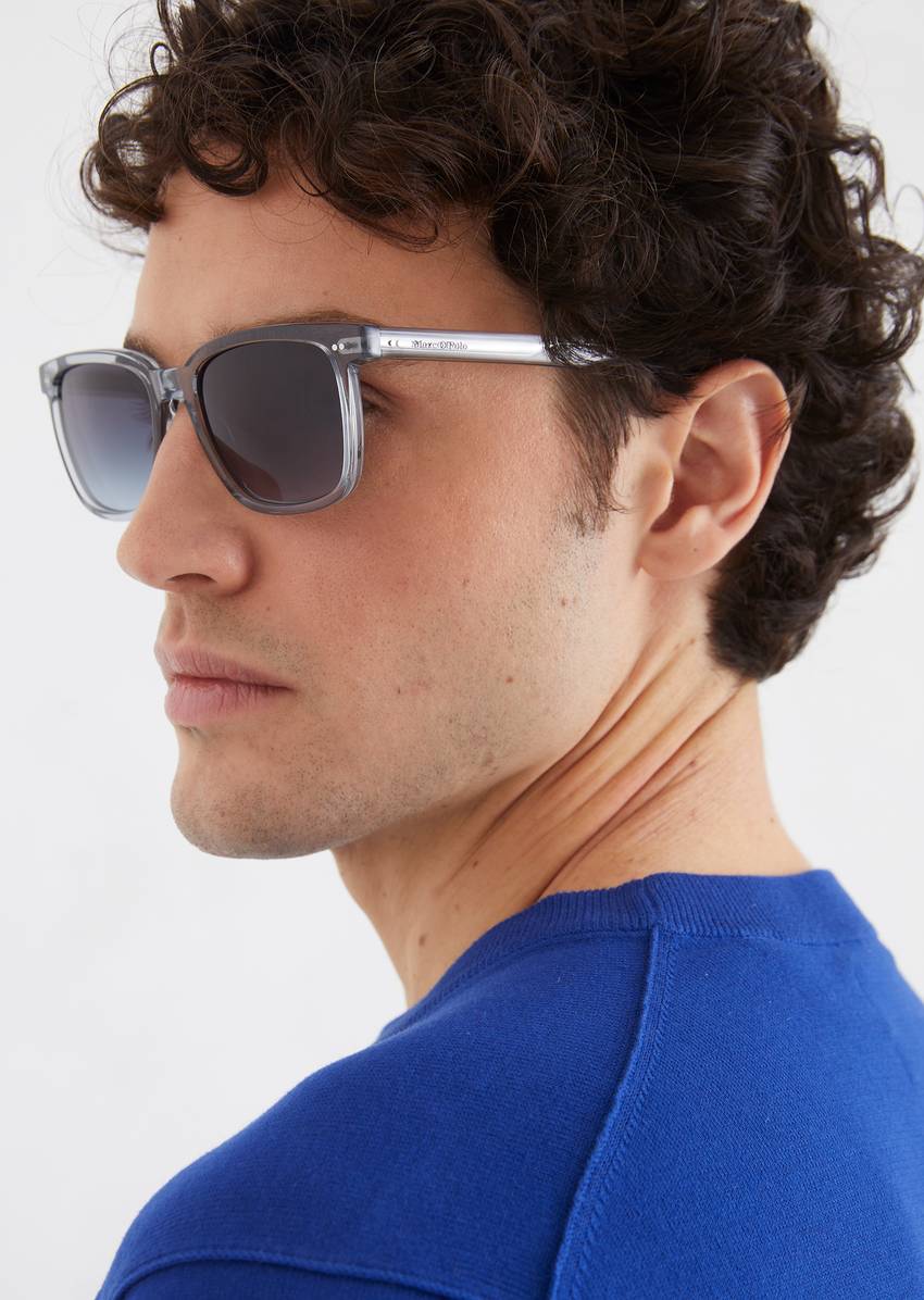 Men's sunglasses made from organic acetate