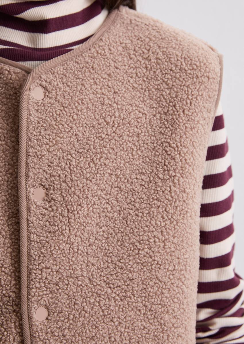 TEENS-GIRLS teddy vest with soft fleece inside