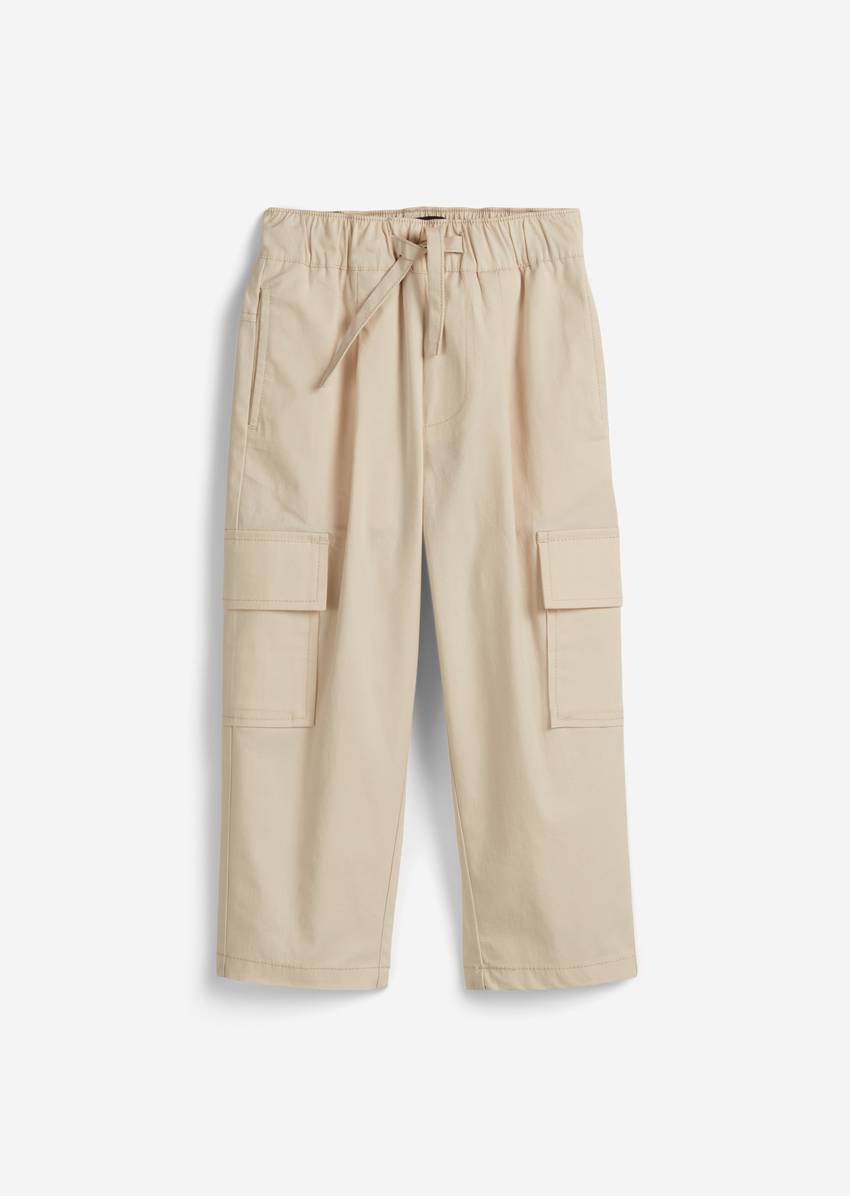 KIDS-BOYS cargo pants made from organic cotton poplin