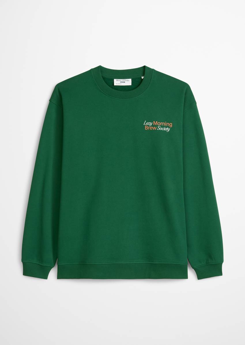 Relaxed sweatshirt with casual back print