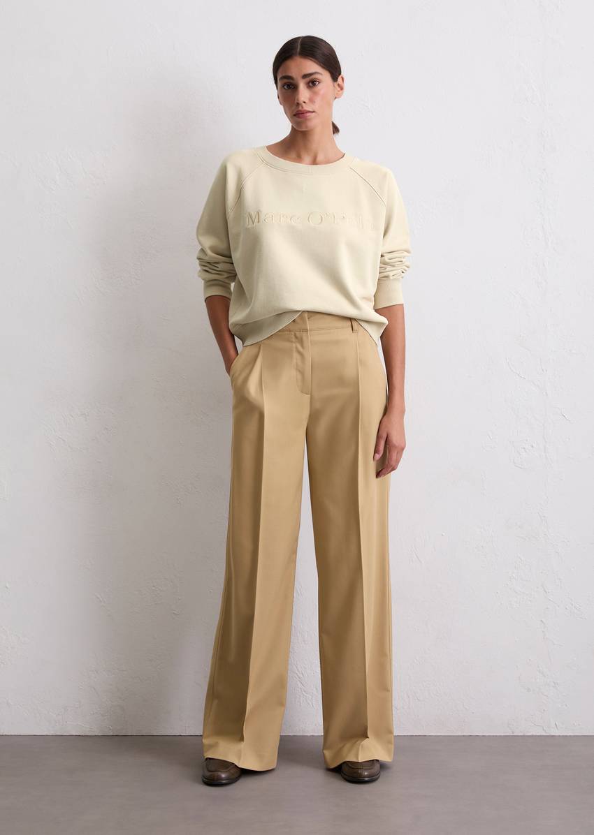 Logo sweatshirt relaxed made from organic cotton