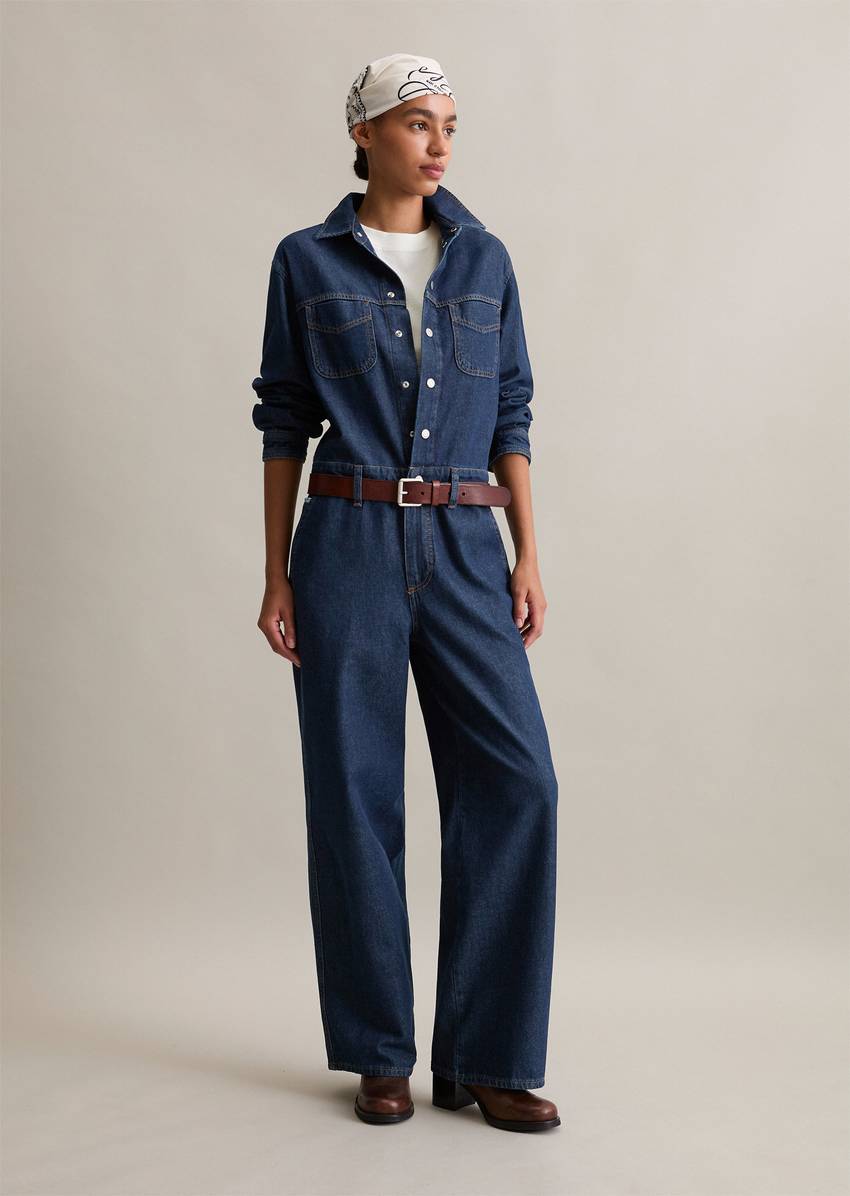 Jeans overall relaxed made from rigid denim
