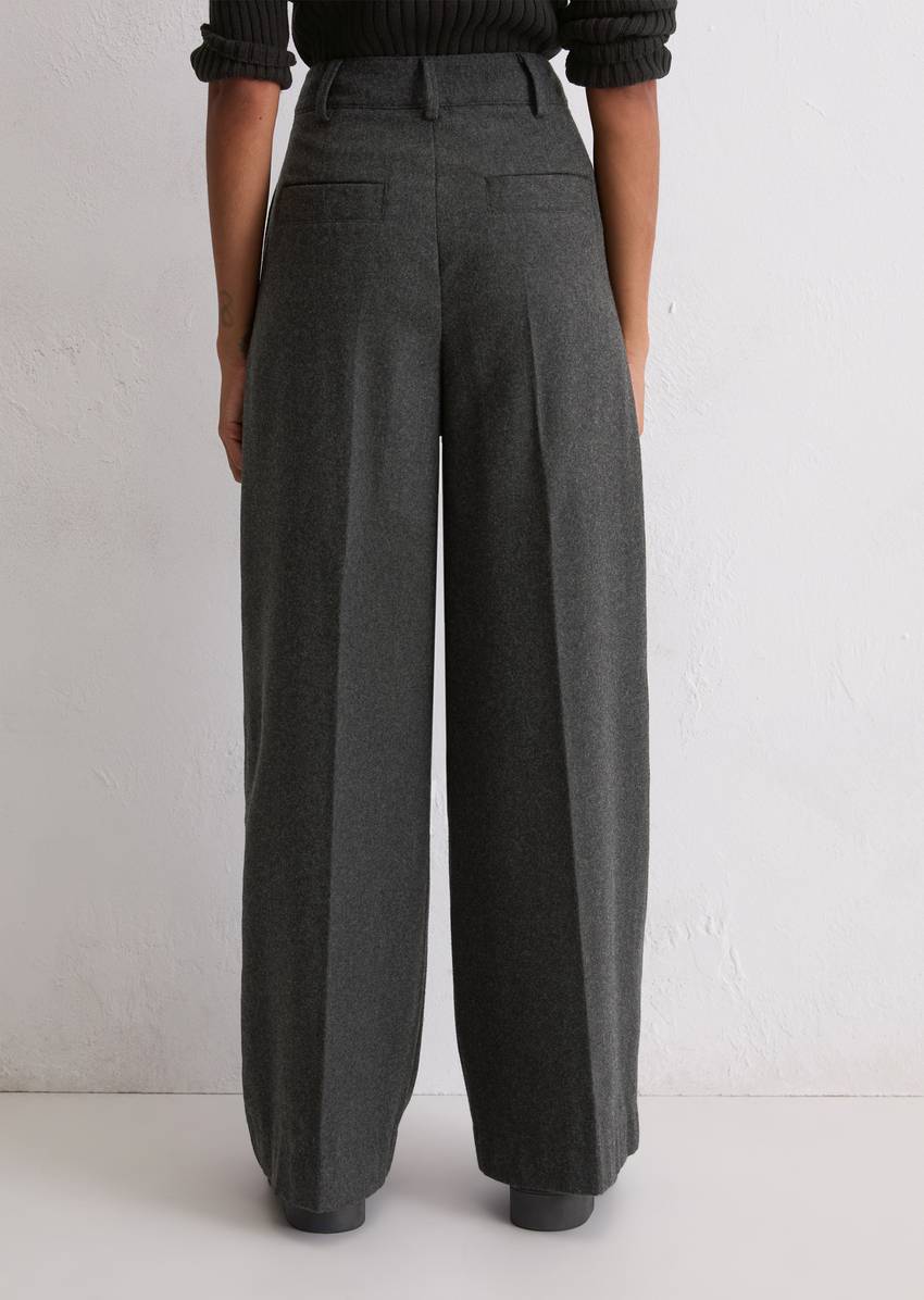 Tailored Pants wide made from a virgin wool mix