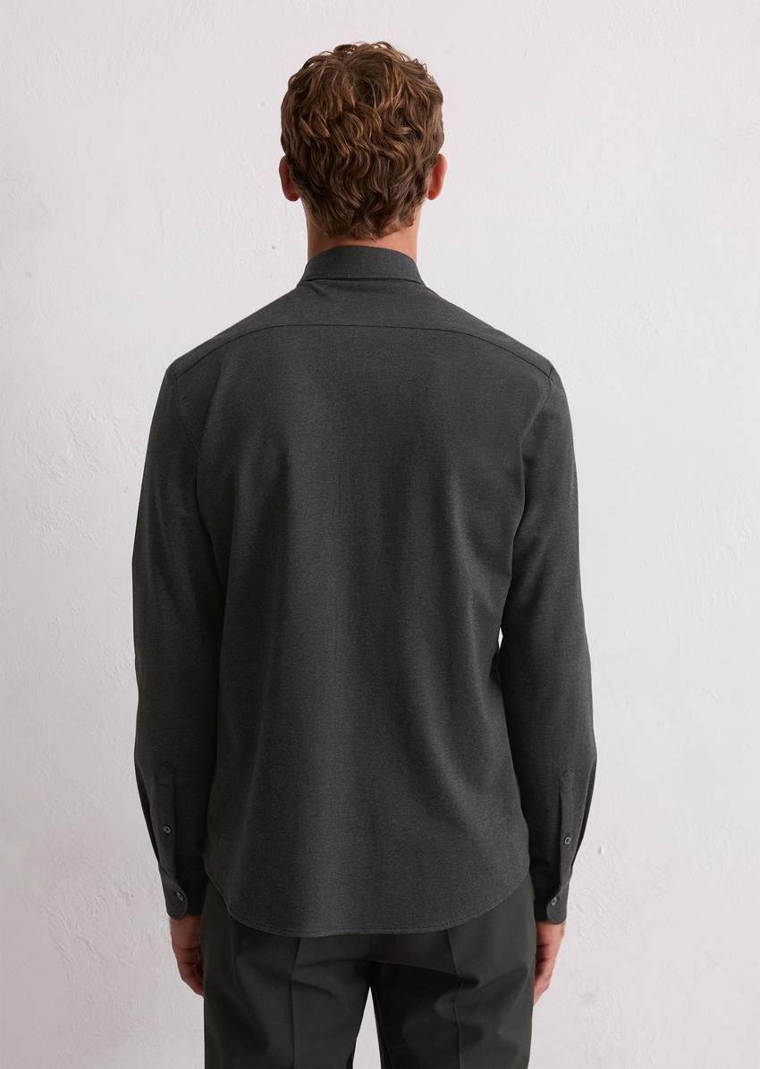 Jersey shirt regular made from compact organic cotton