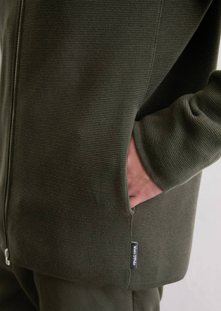 DfC hooded cardigan made from pure organic cotton