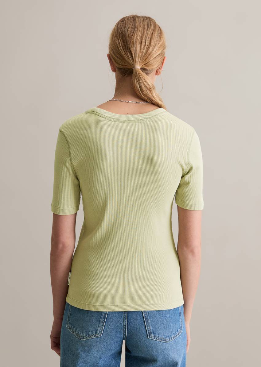 T-shirt slim made from soft organic cotton-modal stretch jersey