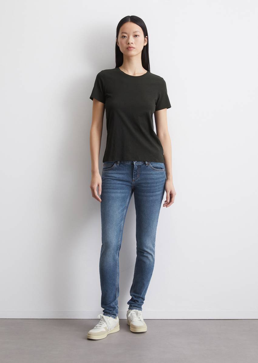 Round neck T-shirt, regular fit made from organic cotton singe jersey