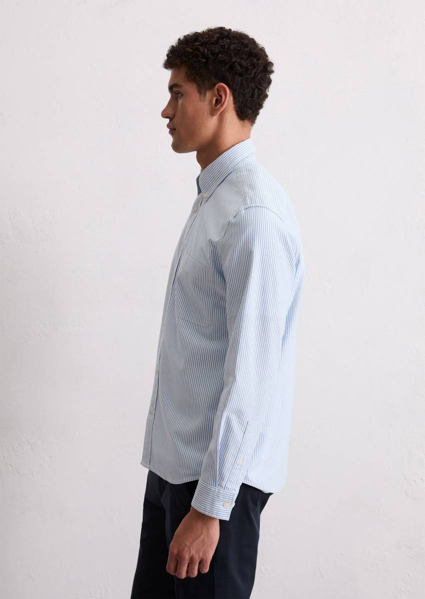 Oxford shirt regular made from striped organic cotton