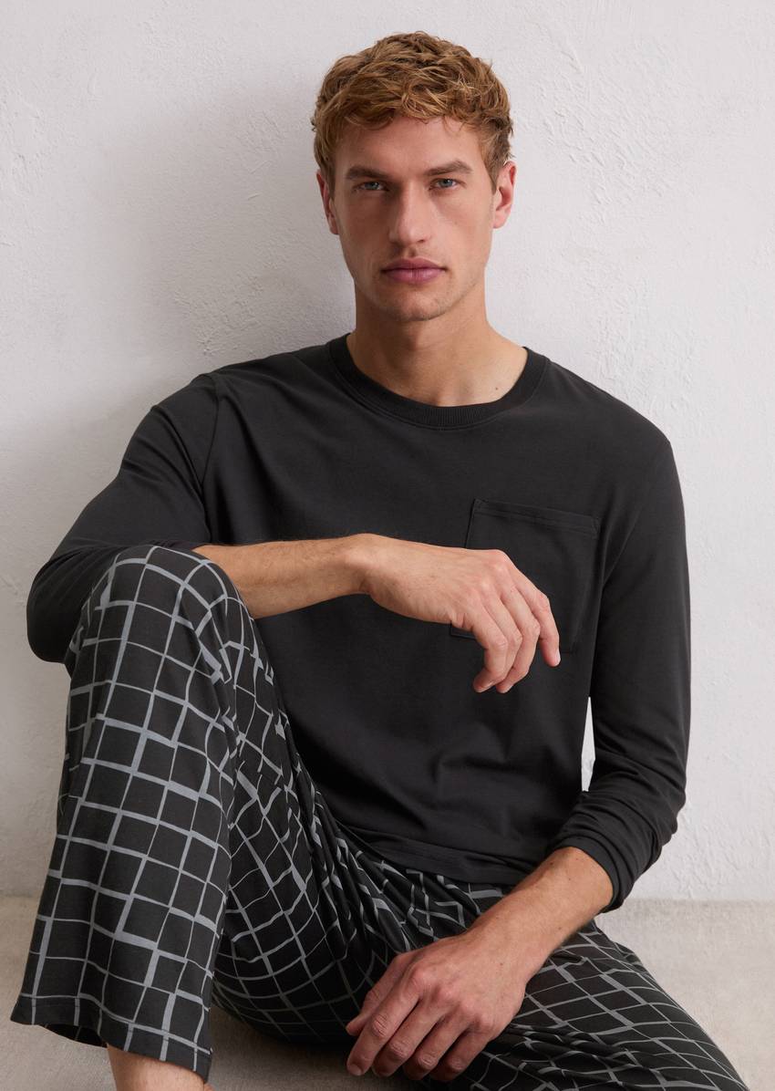 Lounge longsleeve regular made from organic cotton