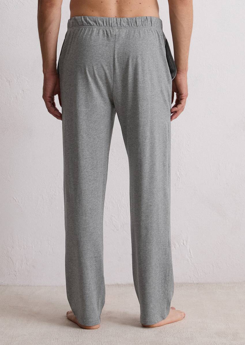 Lounge jersey pants made from organic cotton