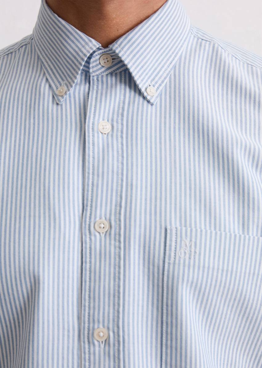 Oxford shirt regular made from striped organic cotton