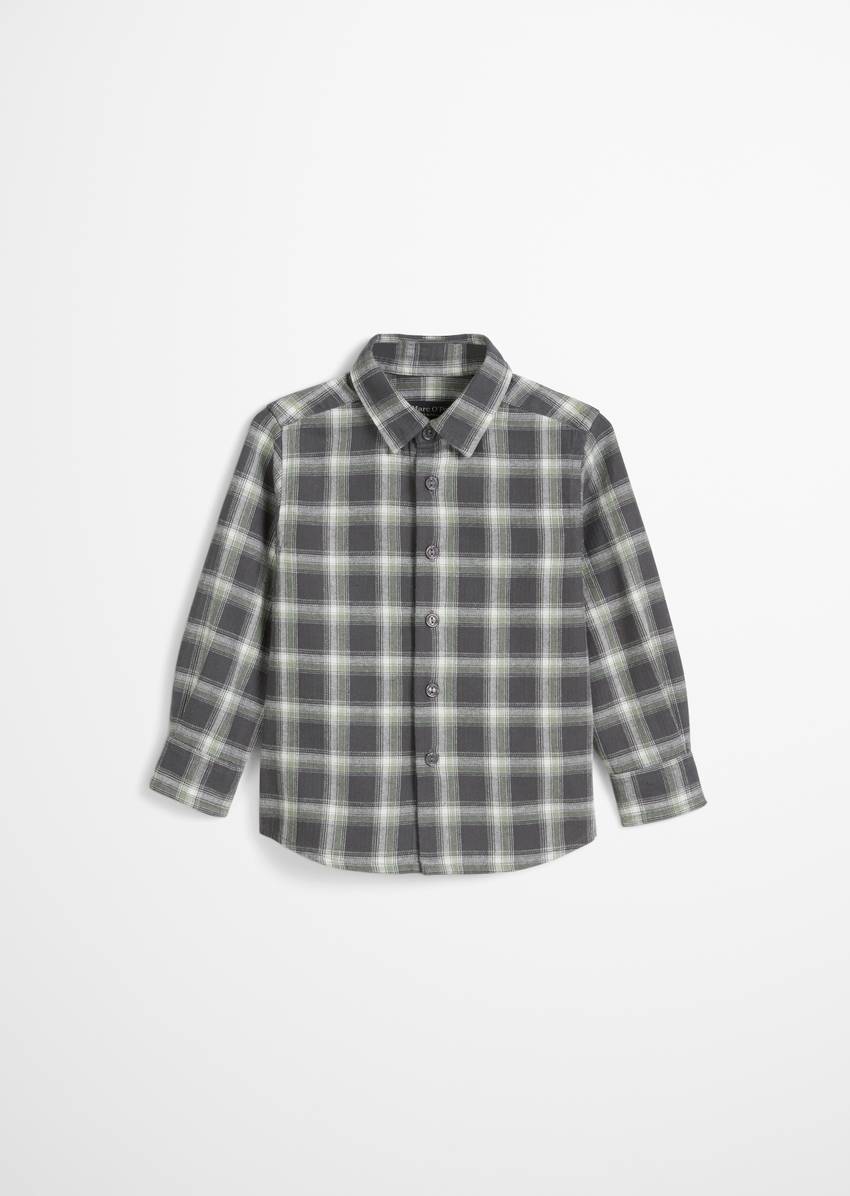 KIDS-BOYS shirt made of cotton in a flannel look
