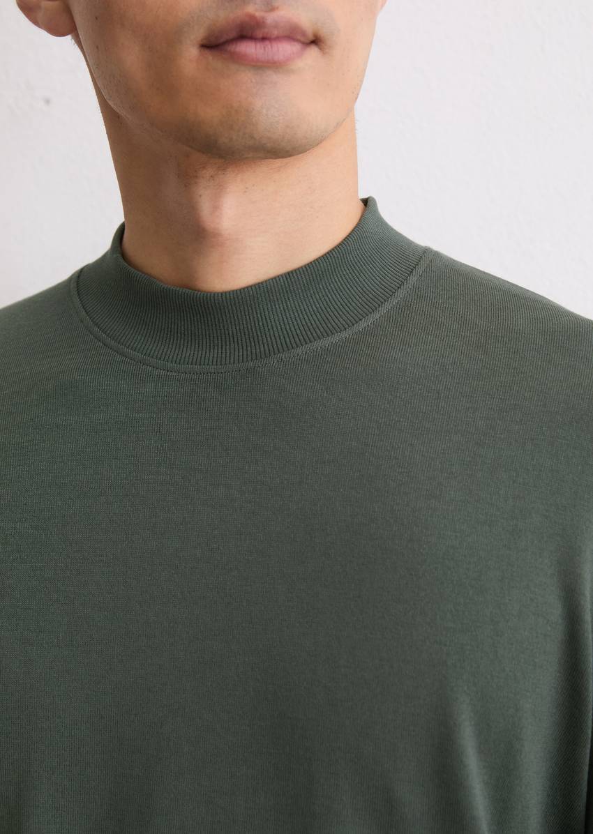 DfC stand-up collar longsleeve regular made from heavyweight organic cotton jersey