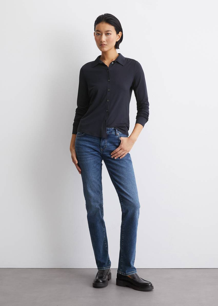 Regular jersey blouse from LENZING™ ECOVERO™