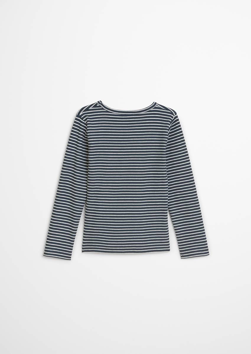 KIDS-GIRLS longsleeve with fine ribbed structure
