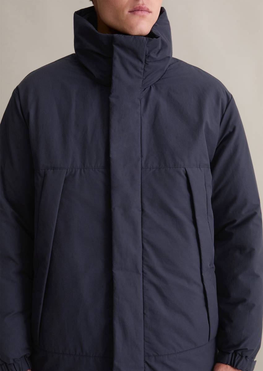 Regular hooded parka water-repellent with light padding
