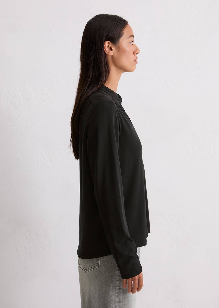 Relaxed jersey blouse with TENCEL™ Modal