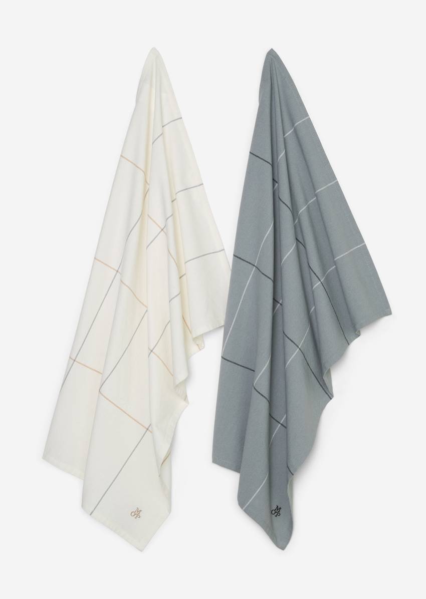 Checkered tea towel In pack of 2