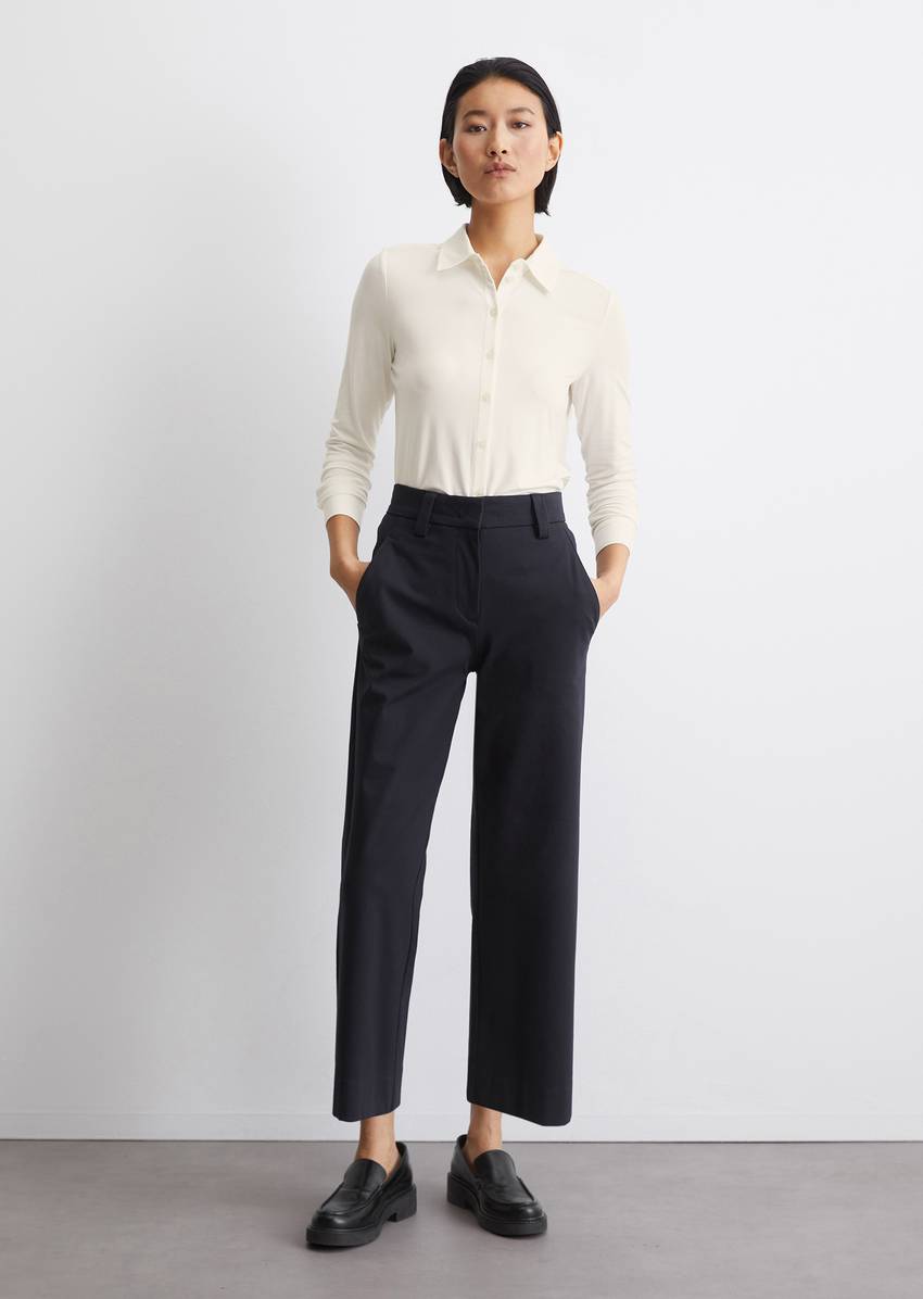 Regular jersey blouse from LENZING™ ECOVERO™