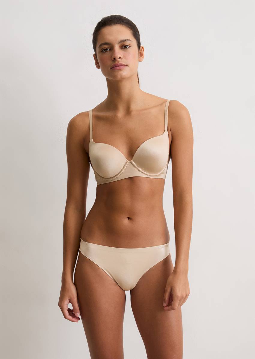 Cup bra made from recycled material