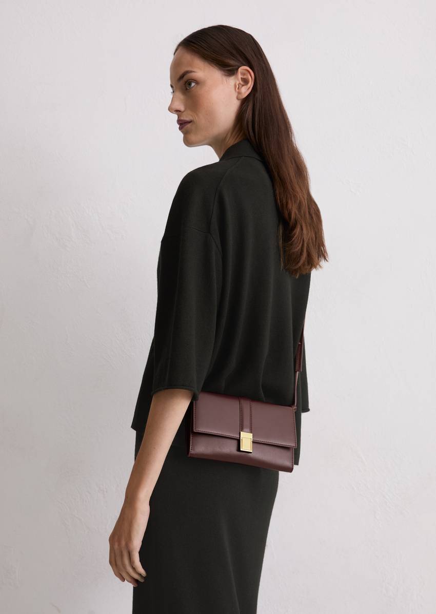 2in1 shoulder bag small made from fine cowhide