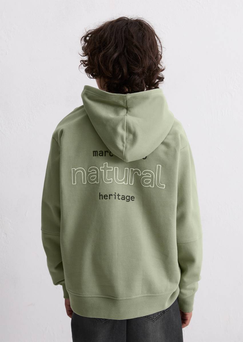 TEENS-BOYS Hoodie with front and back embroidery