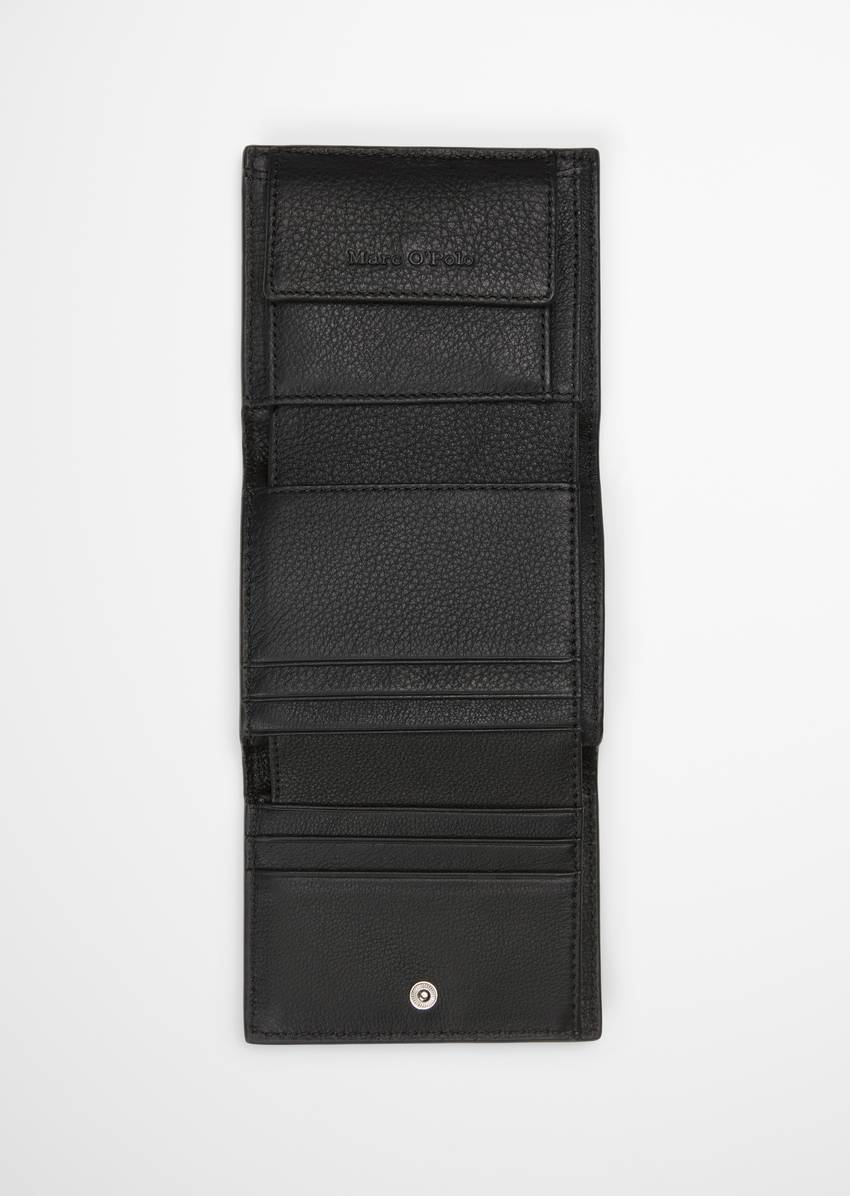 Combination wallet made from grained cowhide