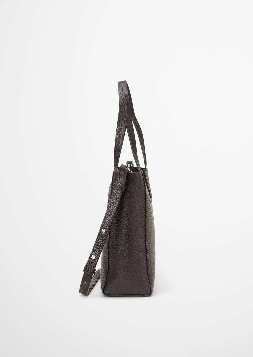 3-in-1 shopper medium made from grained cowhide