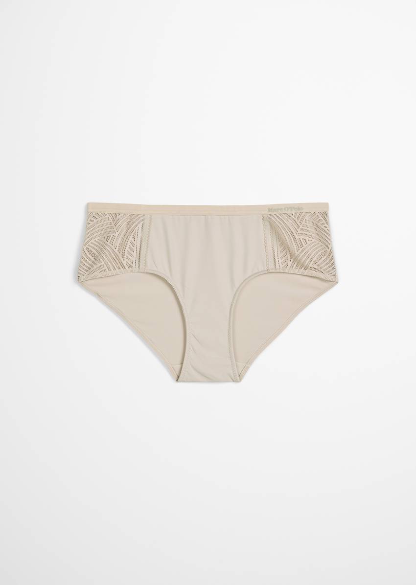 Hipster with lace insert at the side