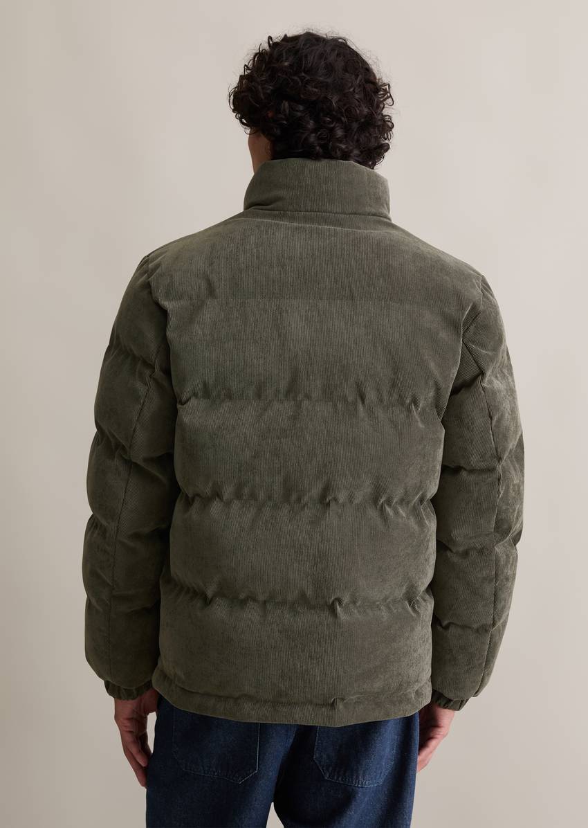 Quilted jacket regular made from soft corduroy