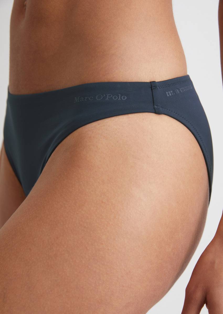 Bikini panty made from recycled material