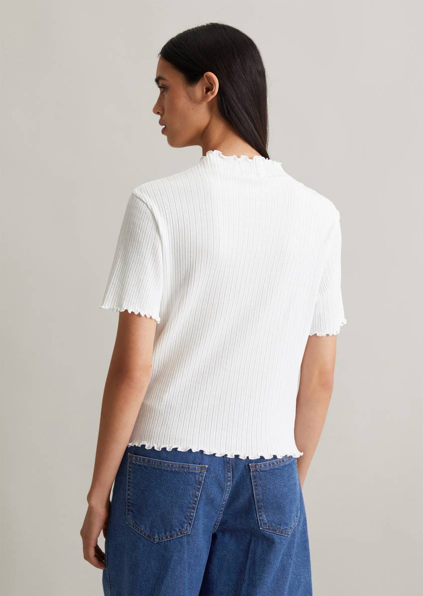 T-shirt made from modern ribbed jersey