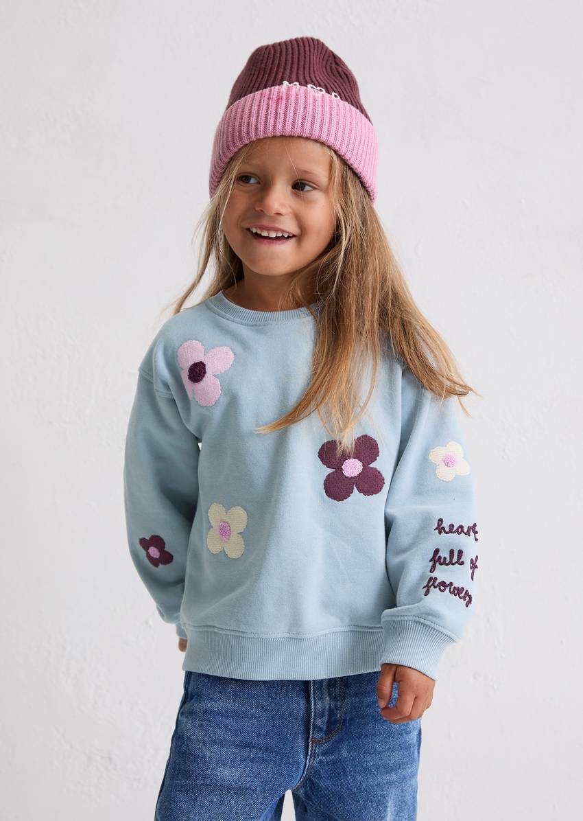 KIDS-GIRLS sweatshirt made from organic cotton