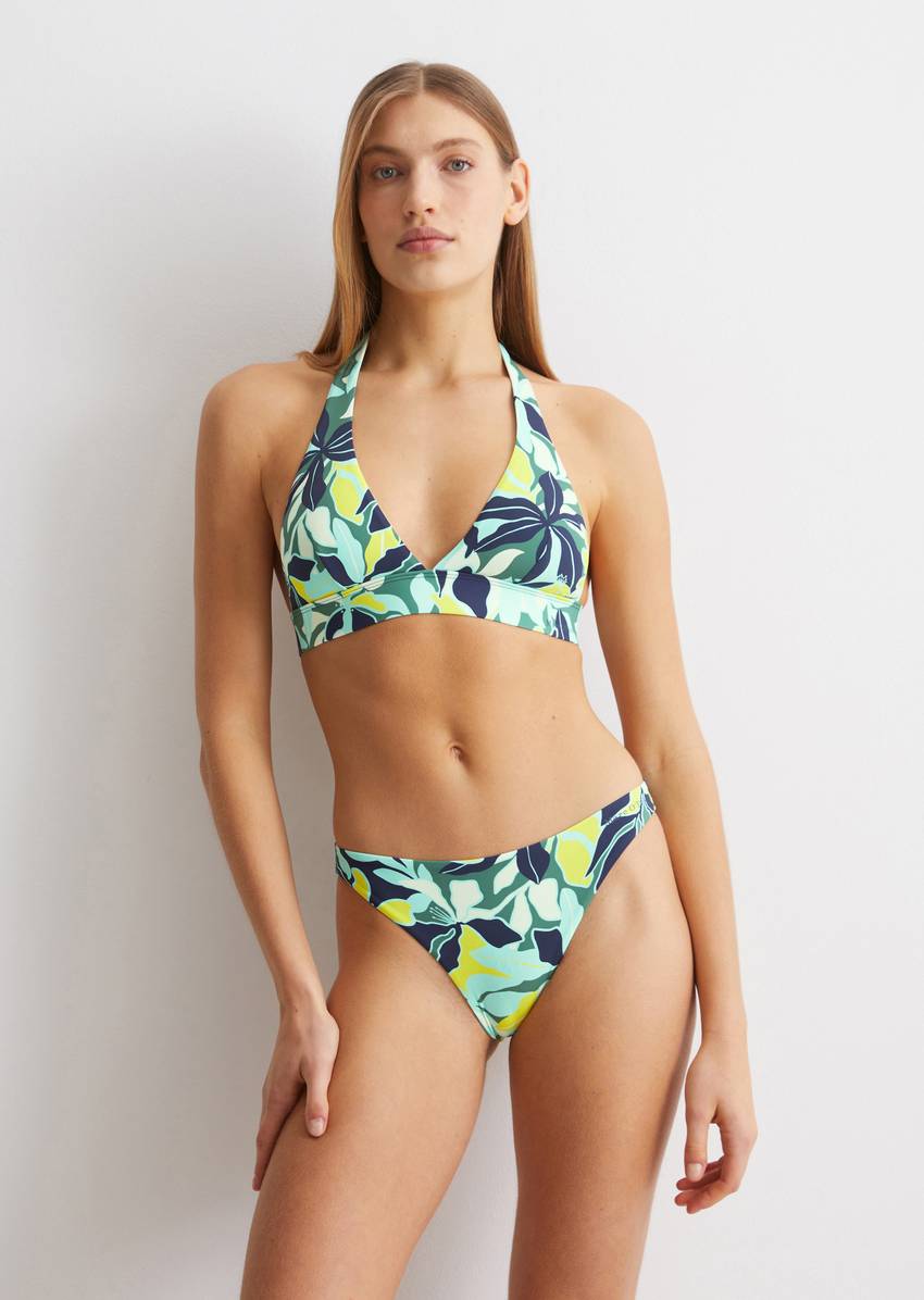 Bikini briefs made from recycled material