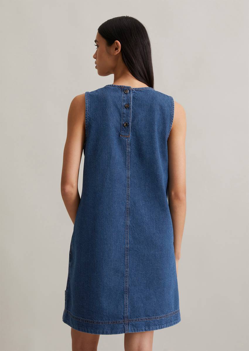 Jeans mini dress regular made from pure organic cotton