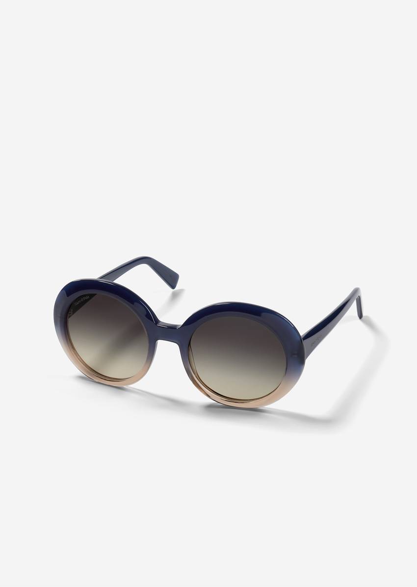 Women's sunglasses made from transparent organic acetate