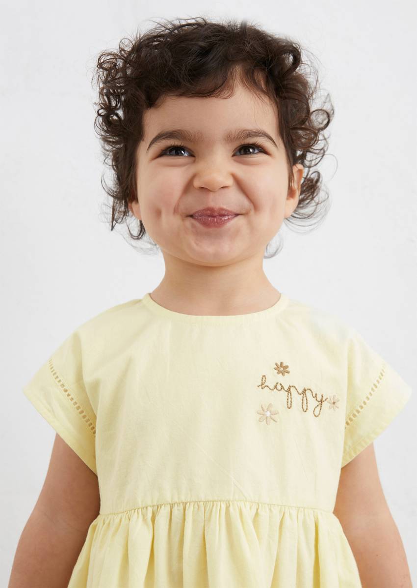 KIDS-GIRLS dress with wide flounces